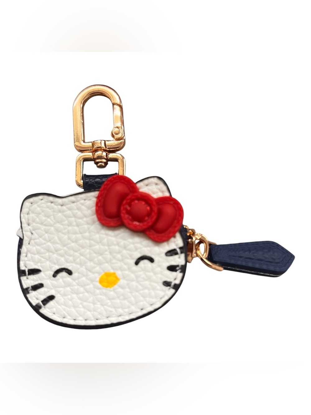 Hello Kitty White & Red Face Keychain